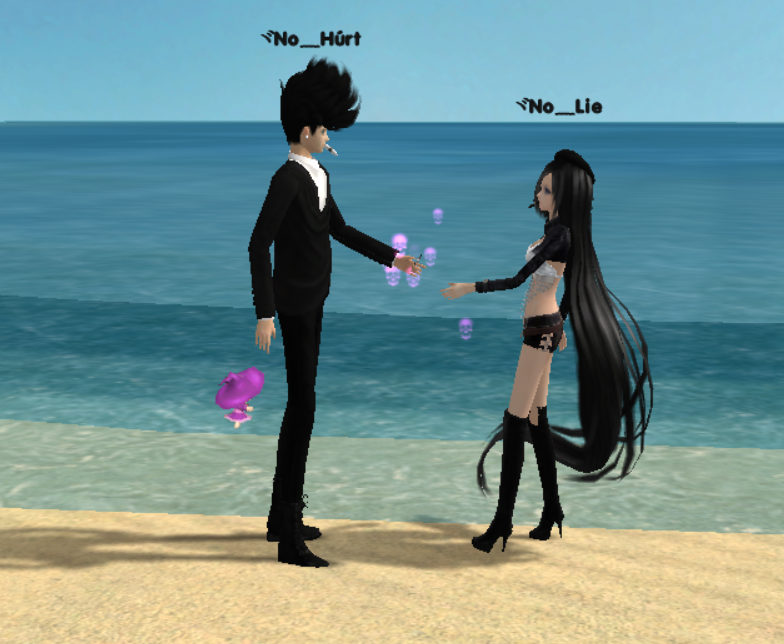 角色名(ヾno﹏húrt) 游戏大区(海天盛筵) 集赞数(77)